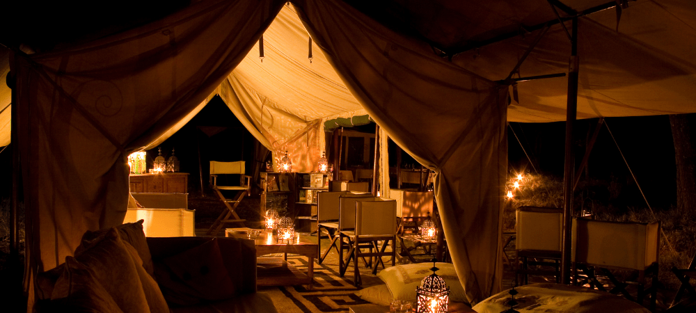 Luxury camping